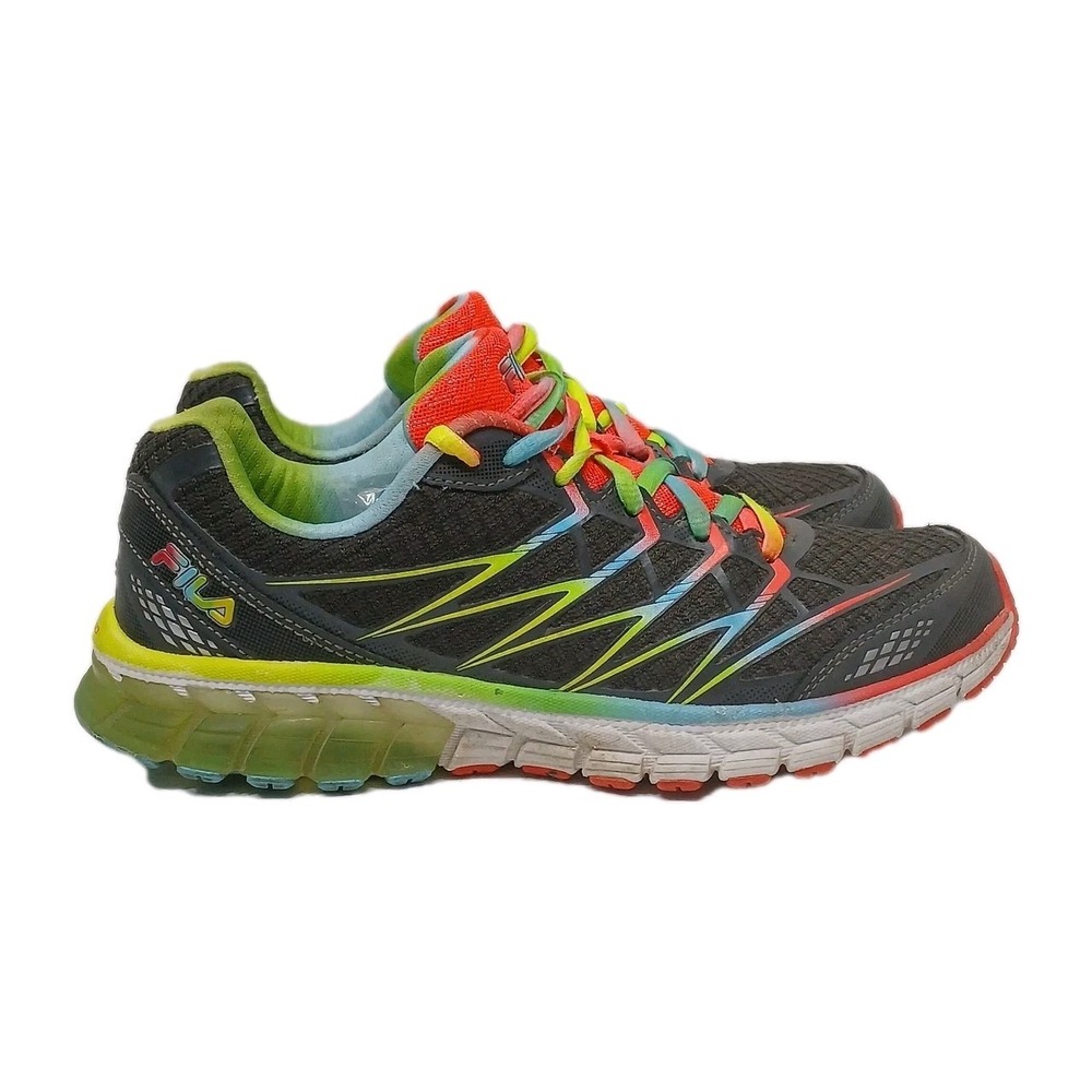Fila Energized Coolmax 360 Black Neon Womens Athletic Sneaker Size‎ 8